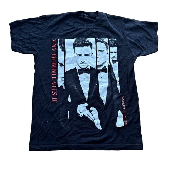 Collectible JUStiN TIMBERLAKE World Tour 2013 2014 Concert T Shirt Size Small - Picture 1 of 7